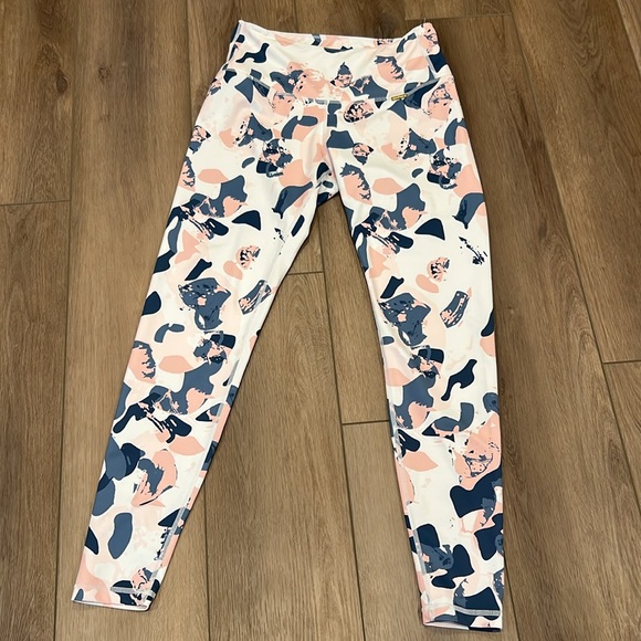 Cleo Harper Havana Leggings Size Medium White Pink Blue Multicolor - Picture 12 of 13